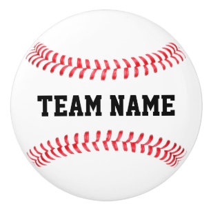 Baseball Coach's Office Custom Team Name Sports Ceramic Knob