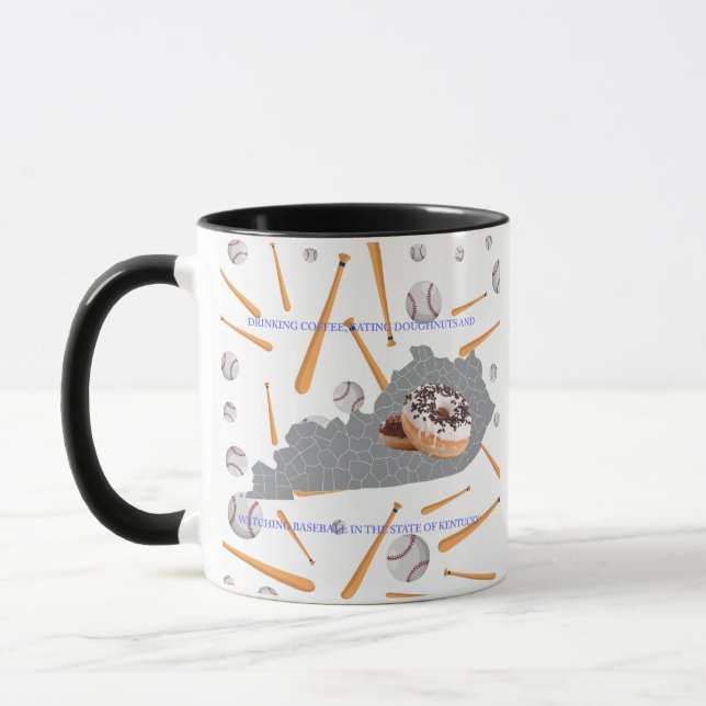 Baseball, coffee and doughnuts in Kentucky  Mug (Left)