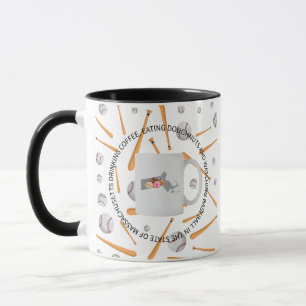 Baseball, coffee and doughnuts in Massachusetts Mug