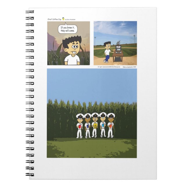 Baseball Coffee Notebook (Front)