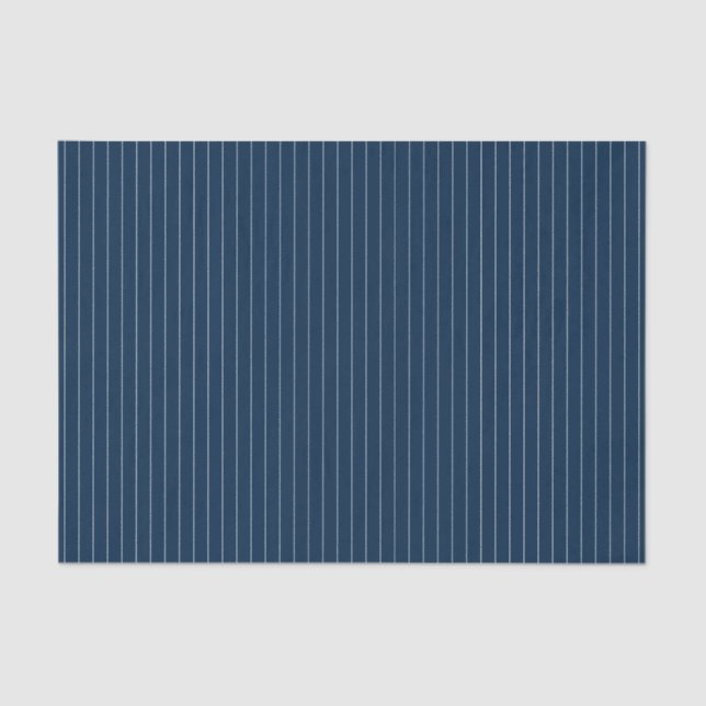 Baseball Coord Stripes Blue 03-TISSUE WRAP PAPER (Front)