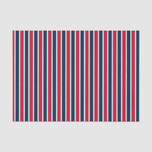 Baseball Coord Stripes RWB 01-TISSUE WRAPING PAPER