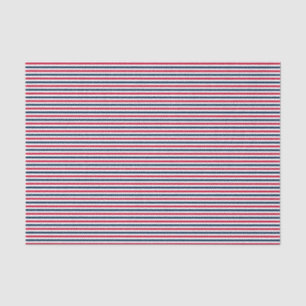Baseball Coord Stripes RWB 09-TISSUE WRAPING PAPER