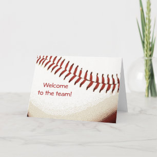 baseball couture bienvenue à la carte de l'équipe