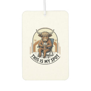 Baseball Cow Shirt With Iced Coffee Mascot Air Freshener