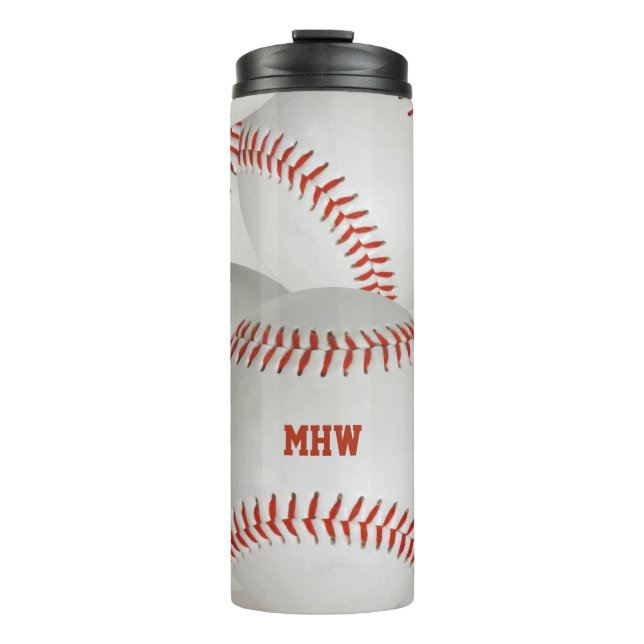 Baseball custom monogram tumbler (Front)