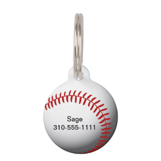 Baseball Custom Pet Tag