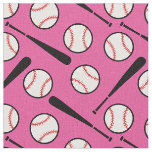 Baseball - custom size and background colour fabric
