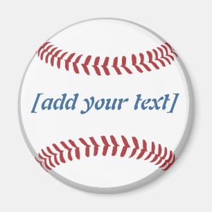 Baseball [custom text] magnet