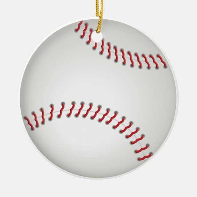Baseball - customized ornament (Front)