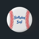 Baseball Cute Sports 1st Birthday Party 1 Inch Round Button<br><div class="desc">This cute baseball sports theme party collection is perfect for a one year old with a spring or summer birthday!  Makes a great 1st birthday party theme for a boy or girl!</div>