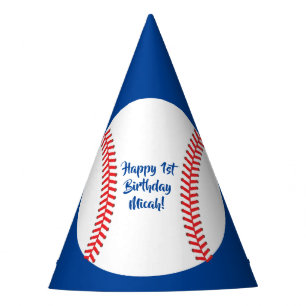 Baseball Cute Sports 1st Birthday Party Hat