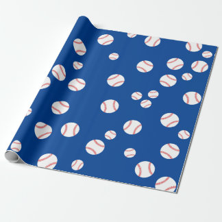 Baseball Cute Sports 1st Birthday Party Wrapping Paper