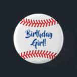 Baseball Cute Sports Kid's Birthday Party 1 Inch Round Button<br><div class="desc">This cute baseball sports theme party collection is perfect for a one year old kid with a spring or summer birthday!  Makes a great 1st birthday party theme or any age for a boy or girl!</div>