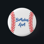 Baseball Cute Sports Kid's Birthday Party 1 Inch Round Button<br><div class="desc">This cute baseball sports theme party collection is perfect for a one year old kid with a spring or summer birthday!  Makes a great 1st birthday party theme or any age for a boy or girl!</div>