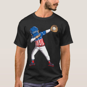 Baseball Dabbing  USA Merica 4th of July Dab Dance T-Shirt