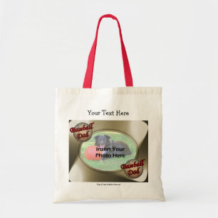 Baseball Dad Add Your Photo Template Tote Bag
