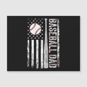 Baseball Dad American Flag Patriotic Father's Day