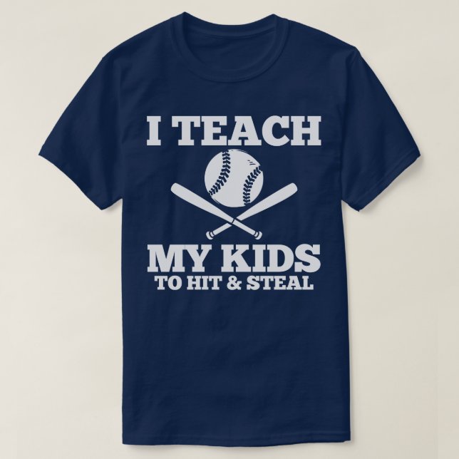 Baseball Dad Baseball Mom 2 T-Shirt (Design Front)