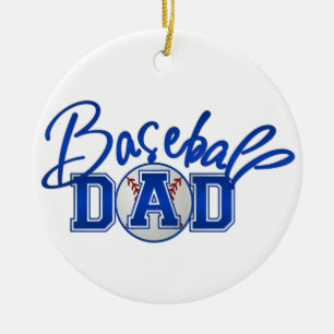 Baseball Dad Ceramic Ornament