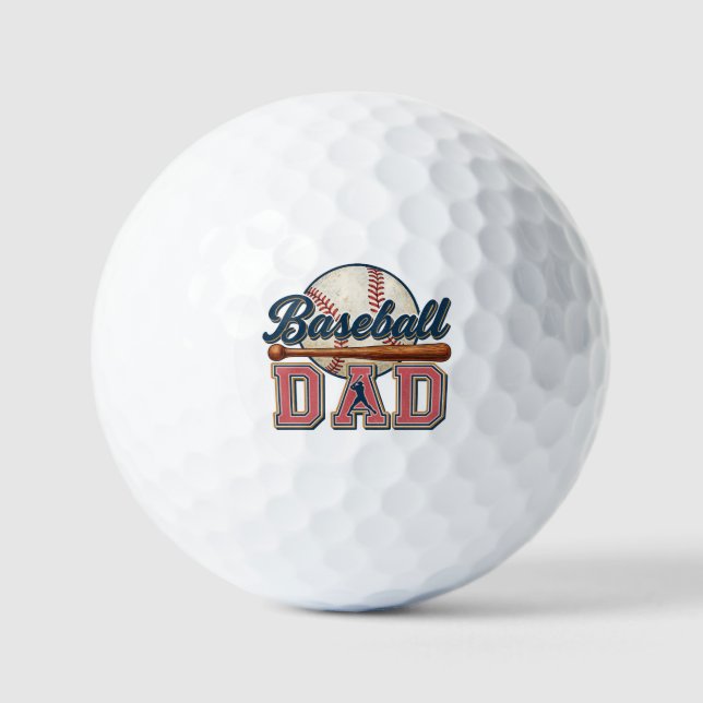 Baseball Dad – Classic Golf Balls (Front)