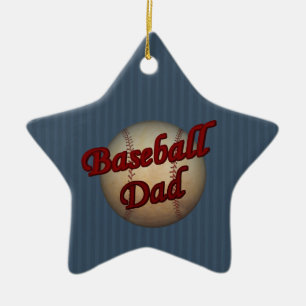 Baseball Dad Cute Customizable Ornament