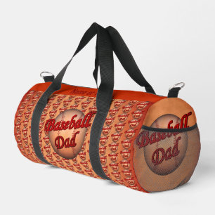 Baseball Dad Cute Personalized  Duffle Bag