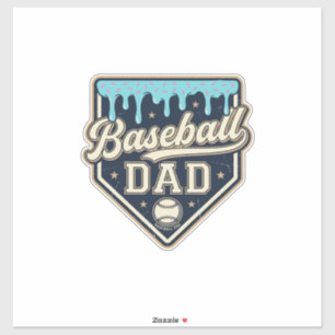 Baseball Dad Drippy Home Plate Vintage Vector Desi