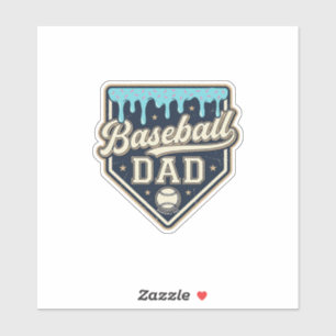 Baseball Dad Drippy Home Plate Vintage Vector Desi