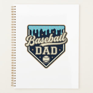 Baseball Dad Drippy Home Plate Vintage Vector Desi Planner