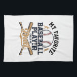 Baseball Dad Favourite Player Vintage Shirt Design Kitchen Towel<br><div class="desc">Baseball Dad Favourite Player Vintage Shirt Design_1</div>