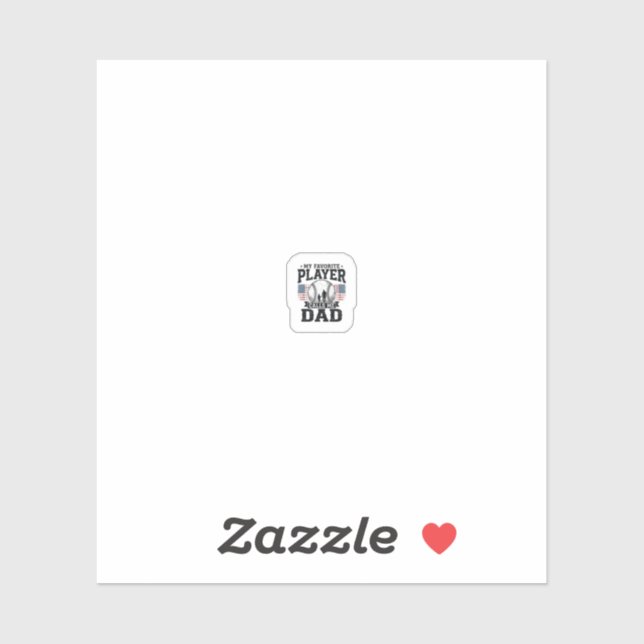 Baseball Dad Favourite Player Vintage Vector Desig (Sheet)