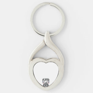 Baseball Dad Favourite Player Vintage Vector Desig Keychain