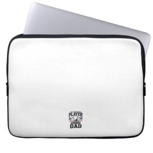 Baseball Dad Favourite Player Vintage Vector Desig Laptop Sleeve