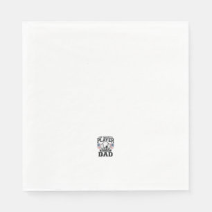 Baseball Dad Favourite Player Vintage Vector Desig Napkin