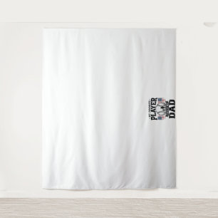 Baseball Dad Favourite Player Vintage Vector Desig Tapestry