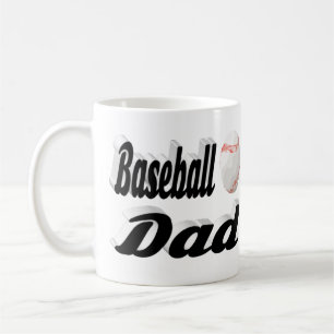 Baseball Dad half text Coffee Mug