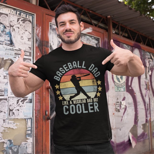Baseball Dad Like a Regular Dad But Cooler Funny T-Shirt (Creator Uploaded)