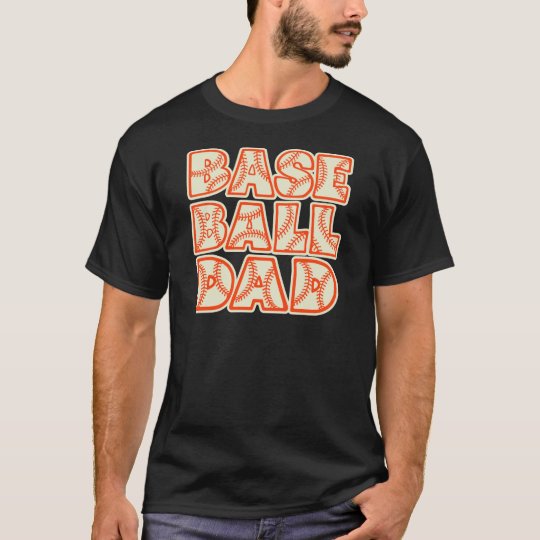 Baseball Dad, orange T-Shirt
