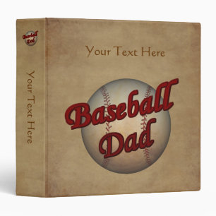 Baseball Dad Personalized  Binder