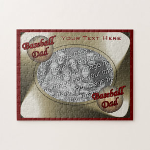Baseball Dad Photo Template Puzzle