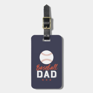 Baseball Dad Proud Father of Sports Player Kid Luggage Tag
