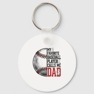 Baseball Dad Vintage Engraving Graphic T-Shirt_1 Keychain