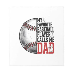 Baseball Dad Vintage Engraving Graphic T-Shirt_1 Notepad