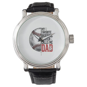 Baseball Dad Vintage Engraving Graphic T-Shirt_1 Watch