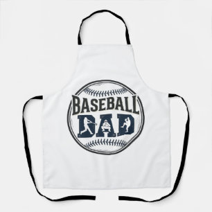 Baseball Dad Vintage Engraving Shirt Design_1 Apron