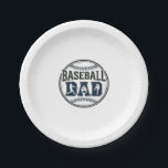 Baseball Dad Vintage Engraving Shirt Design_1 Paper Plate<br><div class="desc">Baseball Dad Vintage Engraving Shirt Design_1</div>