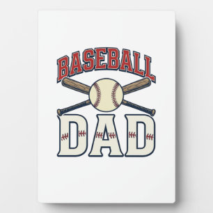 Baseball Dad Vintage Engraving Shirt Design_1 Plaque