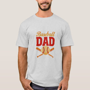 Baseball Dad Vintage Sports Design  T-Shirt