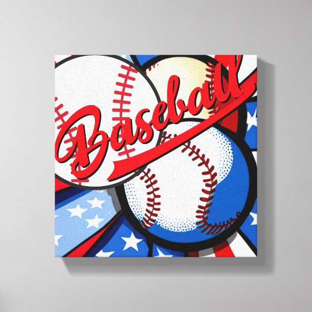 Baseball Days Canvas Print (Front)